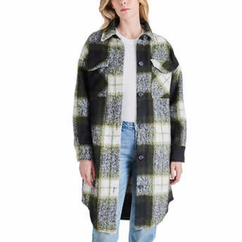 Steve Madden Ladies' Long Shirt Jacket - Picture 1 of 5